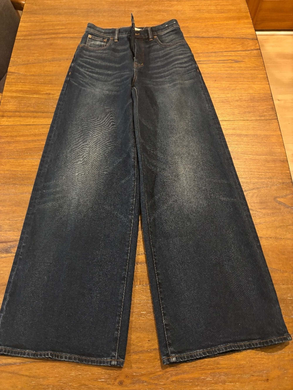 Superwide-leg Jeans, Size 26, Madewell